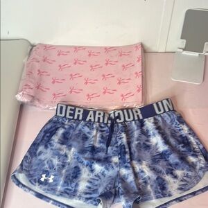 Under Armour Blue Tie-Dye Athletic Shorts